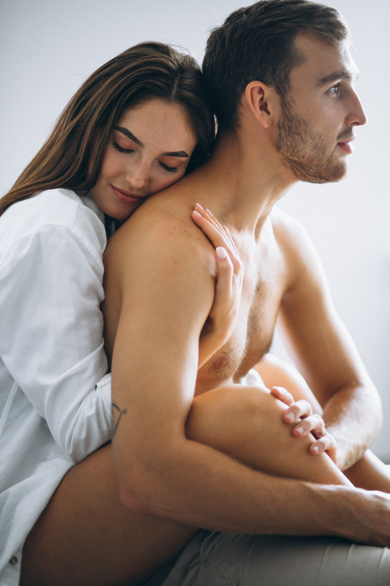Couple embracing